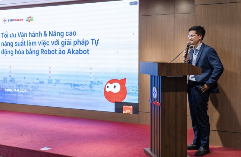 Ông Trần Nam Trung – Phó Tổng giám đốc EVNGENCO1 phát biểu định hướng tại hội thảo