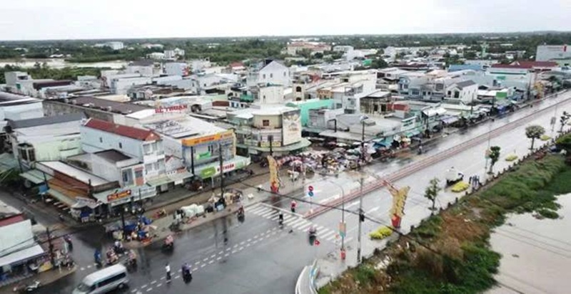 Tuyến Quốc lộ 1A đi qua địa bàn xã Phú Tâm, thành phố Cần Thơ
